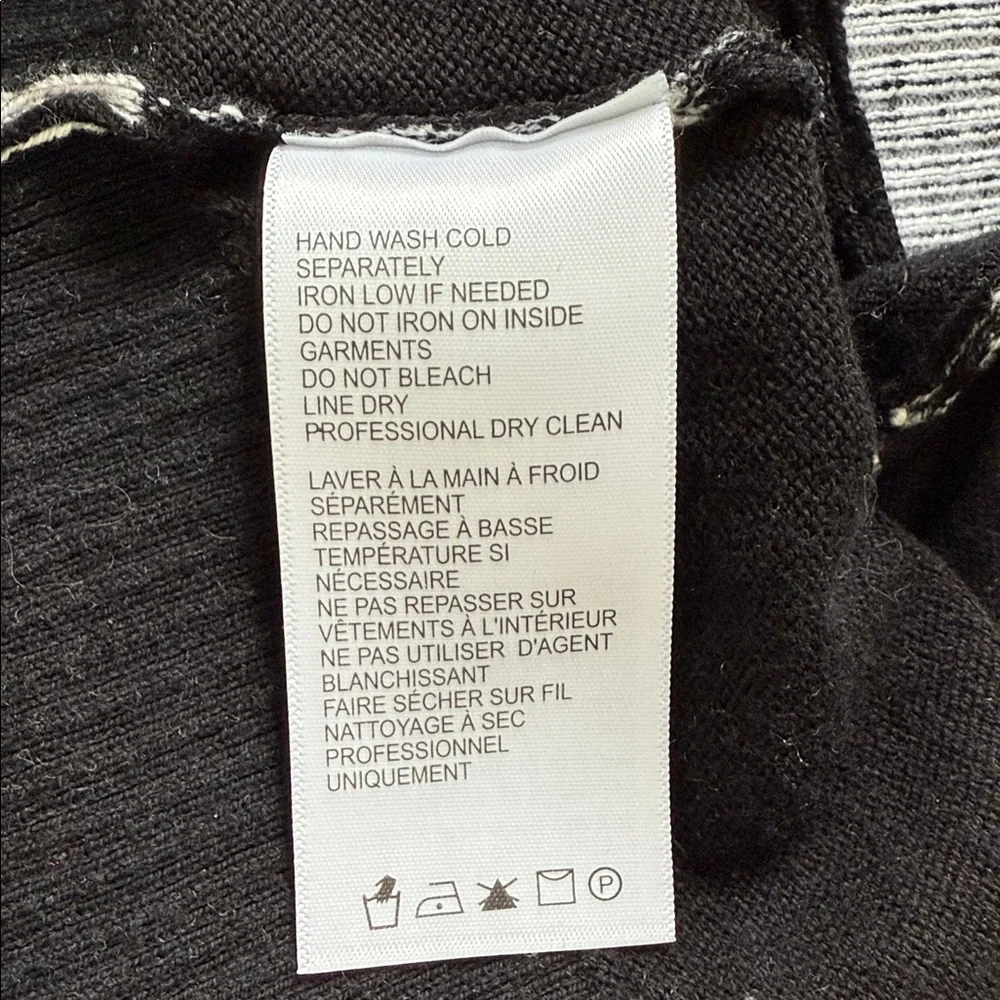 Blanc Noir Black and Gray Cardigan S - Picture 5 of 7